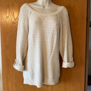 AEO Off shoulder Cream Sweater